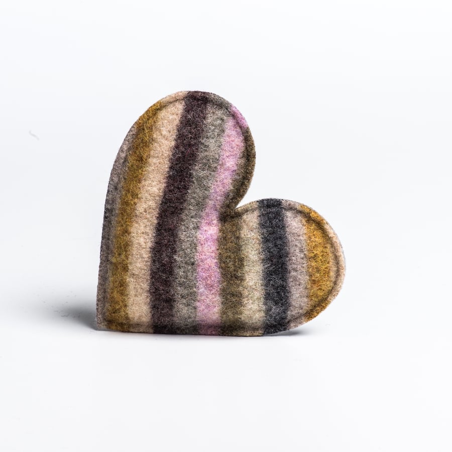 Merino Lambswool lavender filled heart