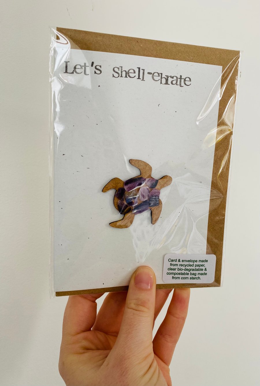 Beach Greetings Card A6 -  Let’s Shell-ebrate