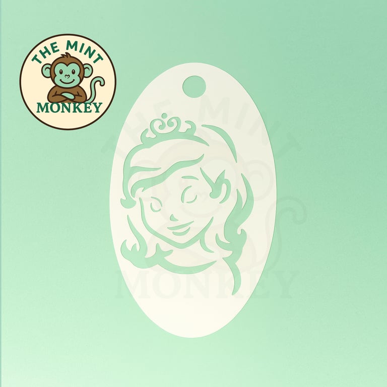 Princess Sophia The First - Face Paint Stencil - Kids Party - Reusable - cake de