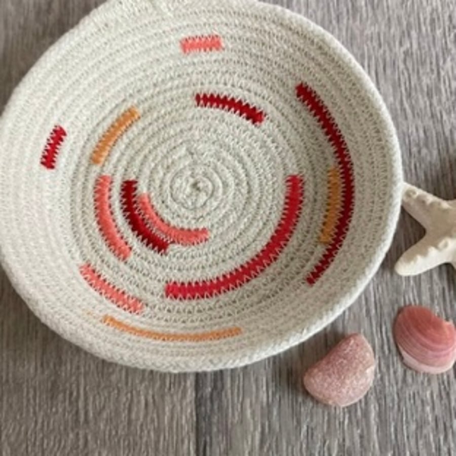 Beautiful Handcrafted Rope Coil Bowl