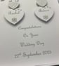Personalised Handmade Wedding Day Card Son Daughter Engagement Anniversary Boxed - Image 5