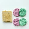 Crochet face scrubbies, pack of four organic cotton pads