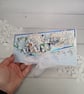Handmade Wedding Money Wallet Card (127) Elegant Blue Wedding Gift Envelope. - Image 7