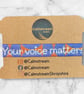 Stretchy Sublimated Bracelet Your Voice Matters Festival Style, Reusable