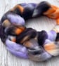 Corriedale Hand Dyed Spinning Fibre Halloween 100g - Image 2
