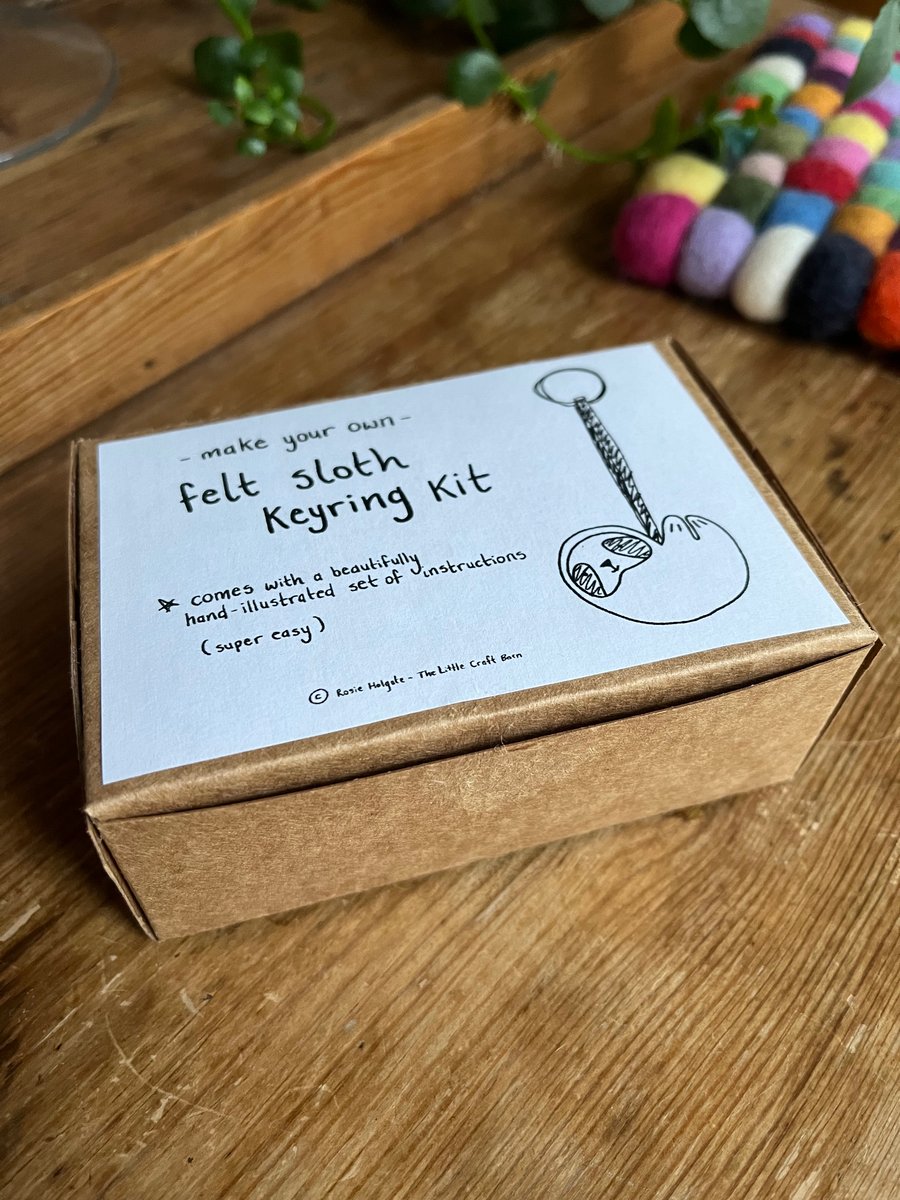 Felt Sloth Keyring Kit