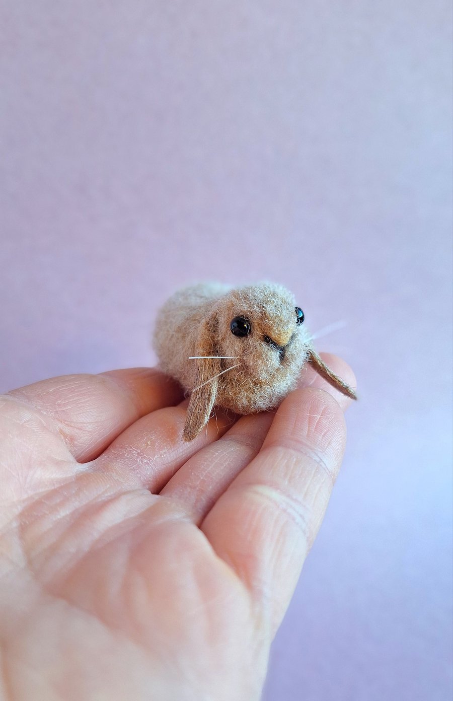Tiny Lop Eared Felt Bunny