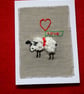 Valentine sheep card - Image 1