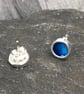 Enamel studs, blue enamel studs, rock pool studs, blue round studs, enamel,  - Image 10