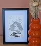 Celestial Original Illustration Framed - Image 1