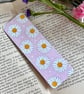 Spring Daisy Pink Bookmark, Plant Bookmark, Floral Bookmark. - Image 2