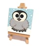 Sold Cute Baby Penguin Mini Painting - Image 2
