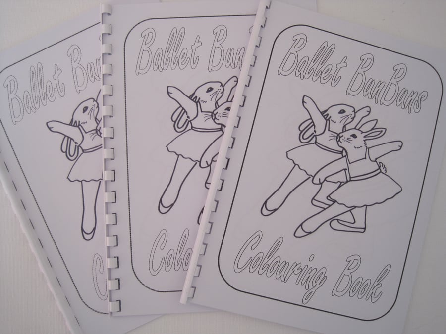 Colouring Book Dancing Bunny Rabbit Dancer for Children or Grown Ups