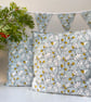 Clarke and Clarke Acorn Duck Egg Blue Mustard Cushion Cover Oak Leaves Decor