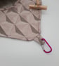 Peg bag pink lilac geometric clip on, free UK delivery.  - Image 6