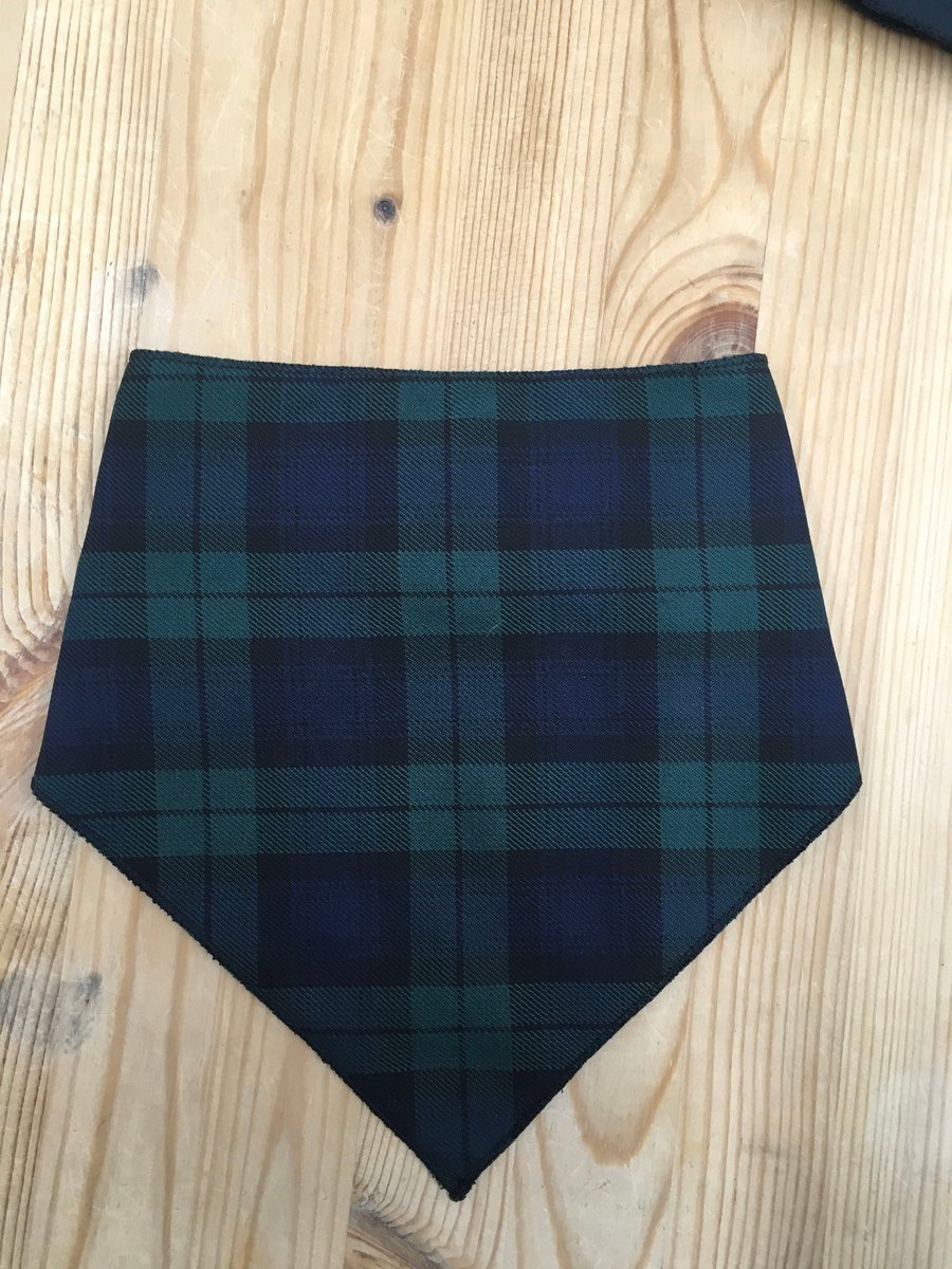 Black Watch Tartan Bandana Bib, babies