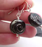 lampwork glass spiral earrings - Image 3