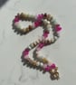 Raspberry Ripple Hand Knotted Beaded Gemstone Necklace - Image 4