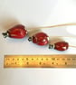 5 x red rosehip posy -  sculptural ceramic flowers for stylish arrangement - Image 5