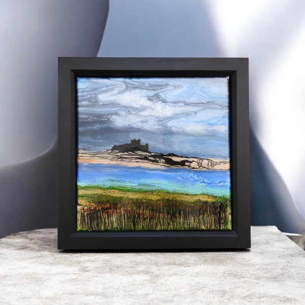 Northumberland hills - Stormy Day at Bamburgh castle 