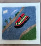 Canal boat felted picture. - Image 2
