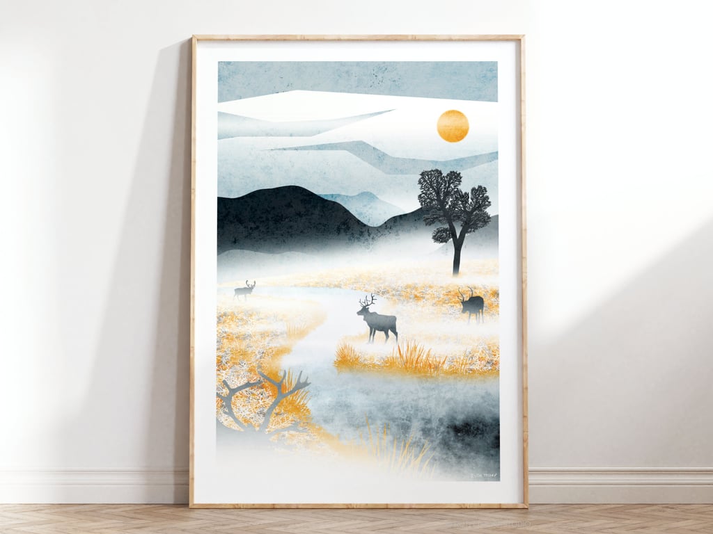 Roam Free Illustrated Art Print 