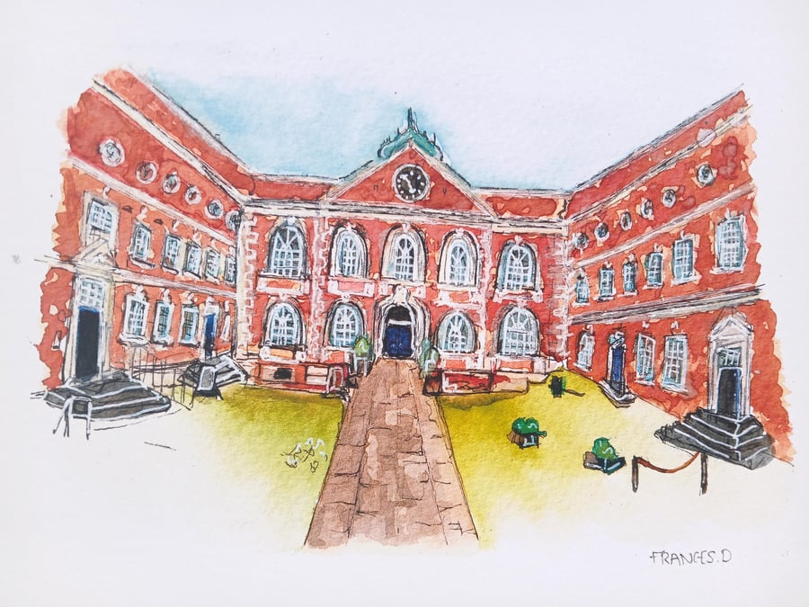 The Bluecoat Liverpool watercolour A5