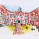 The Bluecoat Liverpool watercolour A5