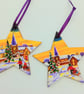 2 nostalgic Christmas stars 