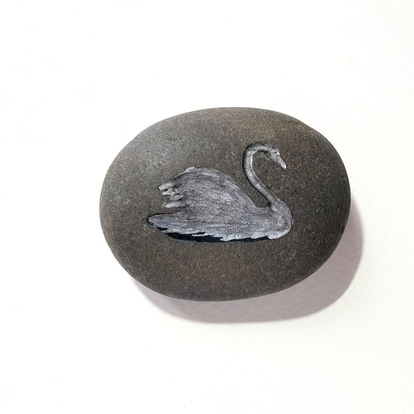 Love Token Stone, Symbol Of Love Stone, Swan Design, Hand Carved Stone