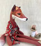 Handcrafted Textile Doll- Rowan the Fox