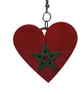 Moroccan flag earrings, love Morocco,  loveheart jewellery, african queen,   - Image 2