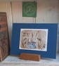 ' Girl in nature ' limited edition hand printed print - Image 5