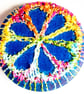 Buttons 1 inch button Hand Dyed Silks and Cottons Free Machine Embroidery Button