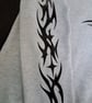 GREY TRIBAL SKULL HOODIE - Image 4