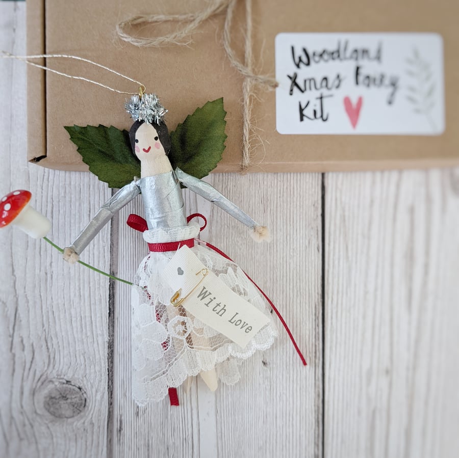 Woodland Xmas Fairy Kit Hanging Decoration