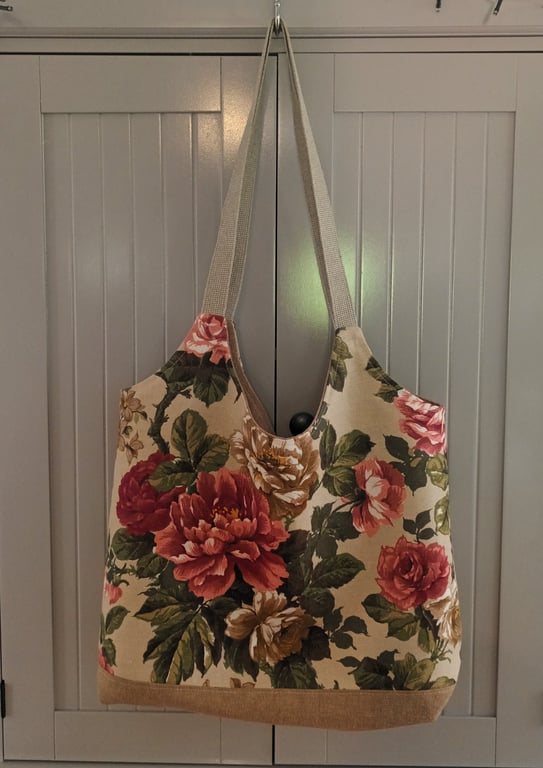 Two bags in one.  Lined tote bag