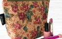 Cork based makeup bags 