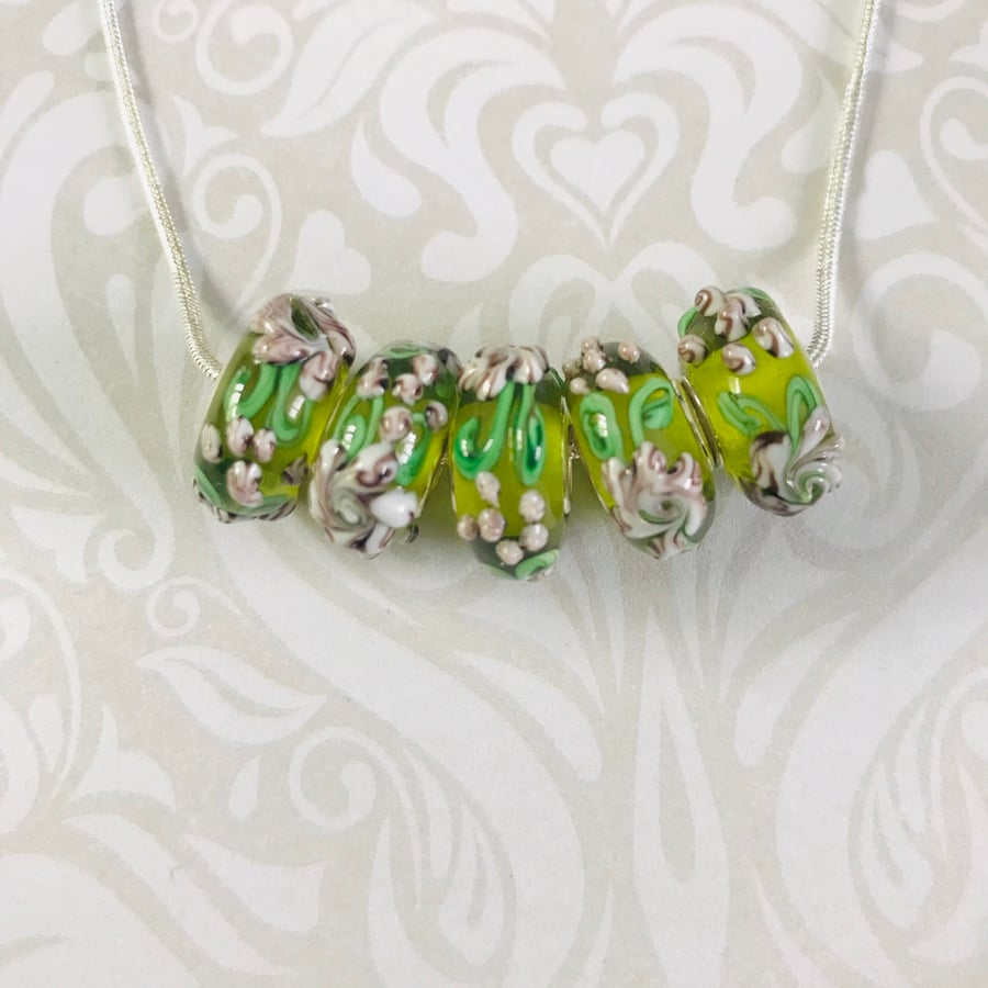 Glass Murano Lampwork Necklace