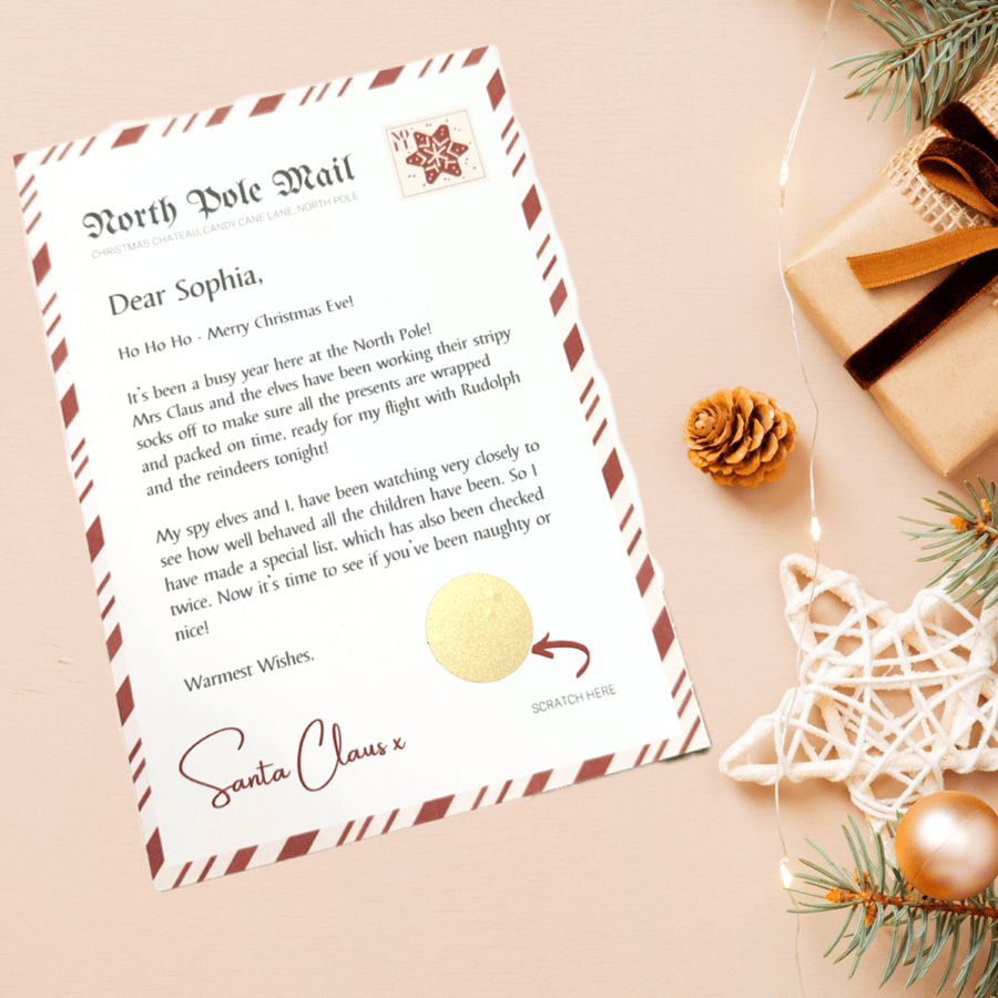 Personalised Nice List Letter