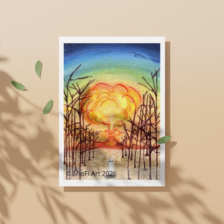 I'm Fine, Mixed-Media Print