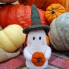 Wooly Needlefelted Witchy Ghost - Juniper