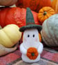 Wooly Needlefelted Witchy Ghost - Juniper - Image 1