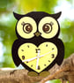 Owl wall clock