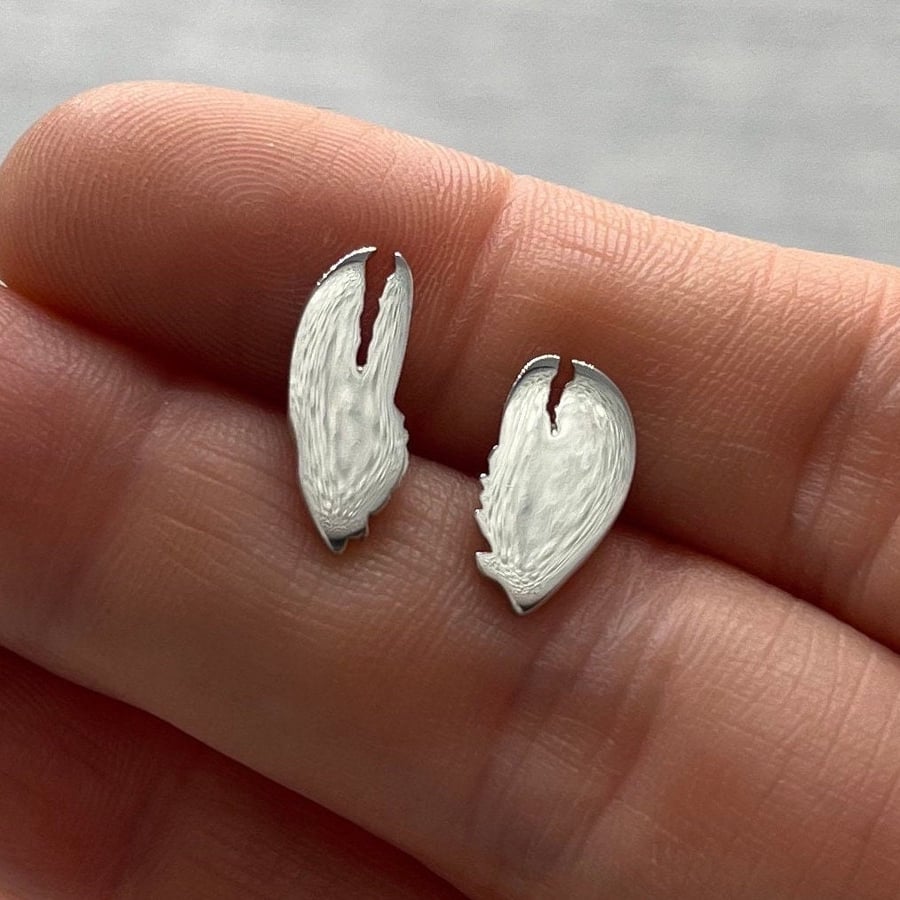 Lobster Claw Love Pins - Handmade, Sterling Silver, Tie Tacks 