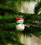 Snowman with Green Scarf and Red Hat - Decorations  - Image 2