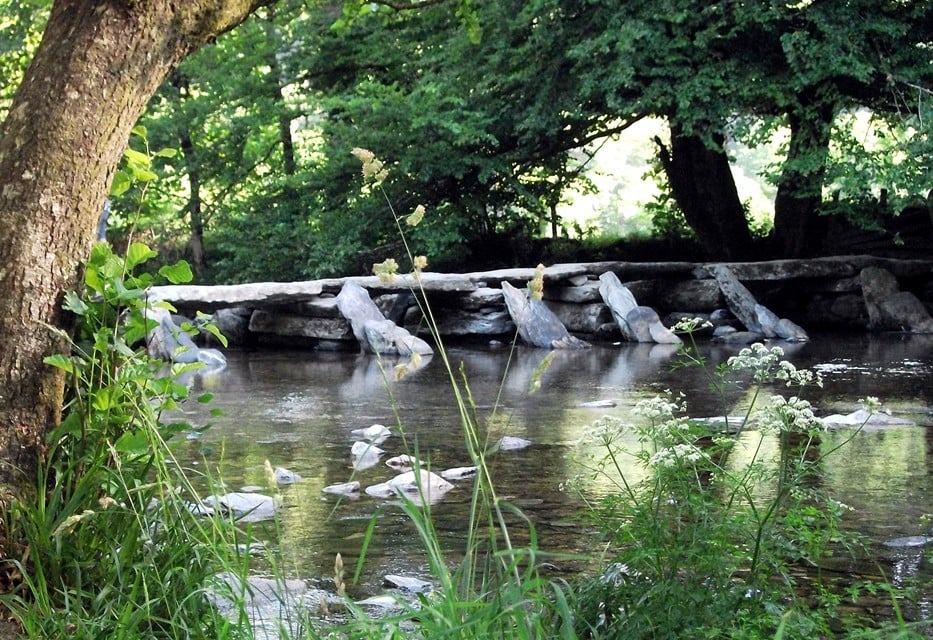 A5 Card - Tarr Steps on Exmoor
