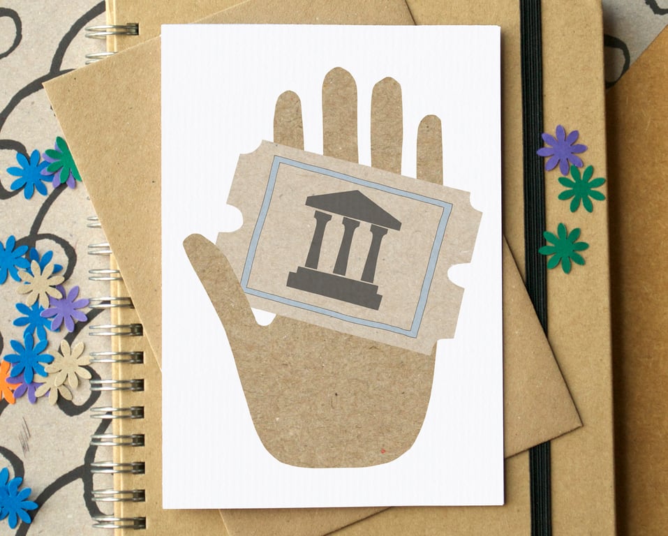 Card for Museum Pass - Cards for Unwrappable Gifts