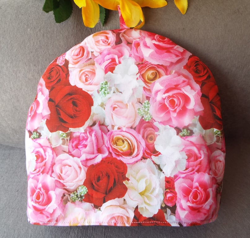 Rose Print Fabric Tea Cosy