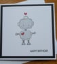 Child's Birthday Card - Robot - Image 3